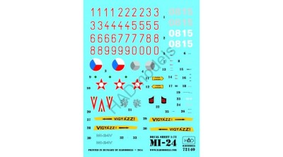 HAD 72140 Decal Mi-24V Hind (2x Czech, 2x Hungary) 1/72