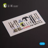 Reskit K72175 FW-189C/V-6 - interior 3D decal (ICM) 1/72