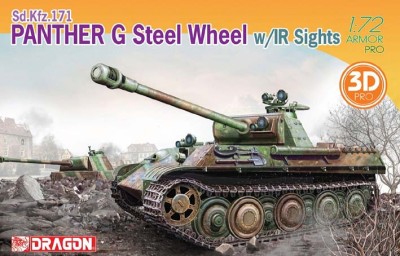 Dragon 7697 Panther G стальные катки и приборы ИК 1/72