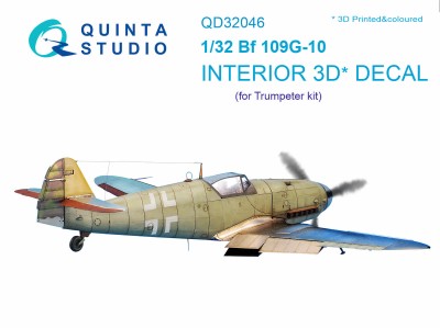 Quinta studio QD32046 Bf 109G-10 (для модели Trumpeter) 1/32