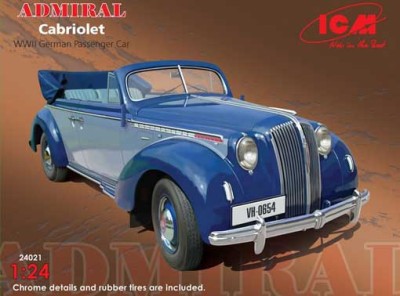 ICM 24021 Немецкий пассажирский автомобиль Admiral Cabriolet 1/24