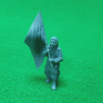 СВ Модель 6010 Фигурка &quot;Бабушка с Красным флагом&quot; 1/35