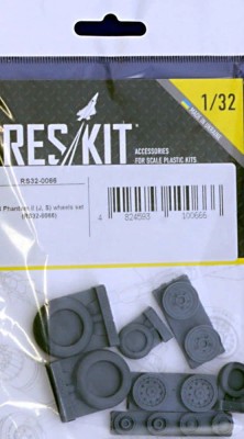 Reskit RS32-0066 F-4 Phantom II (J, S) Колеса (TAM) 1/32