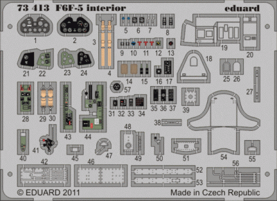 Eduard 73413 F6F-5 interior S.A.