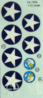 LF Model C7299 Decals Captured Fw190A - Part III. (TAM) 1/72