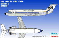 Восточный Экспресс 144143-6 BAC 1-11-200 BUA (Limited Edition) 1/144