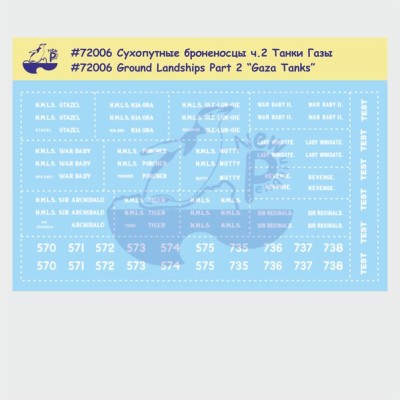 New Penguin Decals 72006 Сухопутные броненсцы-2 «Танки Газы» 1:72