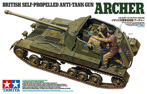 Tamiya 35356 British Self-Propelled Anti-Tank Gun Archer 1/35