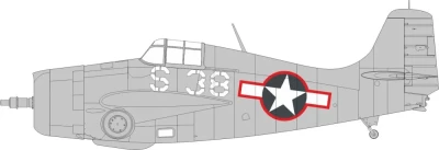 Eduard EX1032 Mask FM-1 US national insignia w/ red outline 1/48