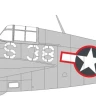 Eduard EX1032 Mask FM-1 US national insignia w/ red outline 1/48