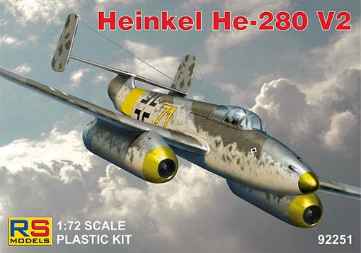 Rs Model 92251 Heinkel He-280 Juma 004 (4x Luftwaffe) 1/72