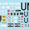 Star Decals 35-C1321 Soviet UAZ-469 UN, IFOR, SFOR and KFOR markings in Bosnia and Kosovo 1/35
