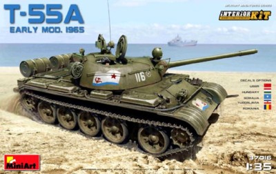 MiniArt 37016 Т-55А обр. 1965 г. с интерьером 1/35