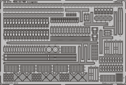 Eduard 32273 MiG-23MF weapons