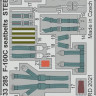 Eduard 33285 F-100C seatbelts STEEL (TRUMP) 1/32