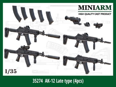 Miniarm 35274 АК-12 (поздний) 4 шт 1/35