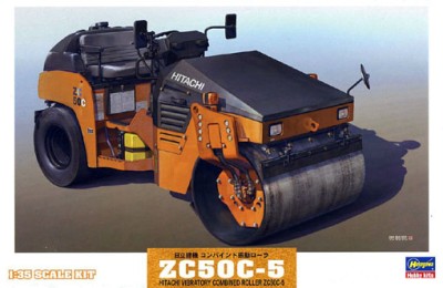 Hasegawa 66002 Комбинированный вибрационный каток HITACHI ZC50C-5 (в комплект входит 1 фигура) 1/35