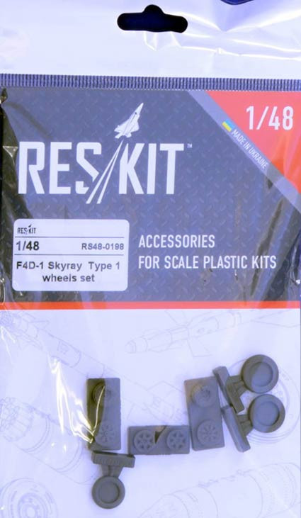 Reskit RS48-0198 F4D-1 Skyray Type 1 - wheels (TAM) 1/48