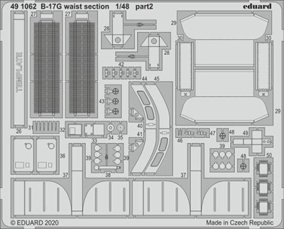 Eduard 491062 SET B-17G waist section (HKM)