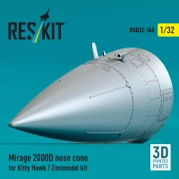 Reskit U32165 Mirage 2000D nose cone (KITTYH/ZIMMI) 1/32