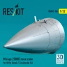 Reskit U32165 Mirage 2000D nose cone (KITTYH/ZIMMI) 1/32