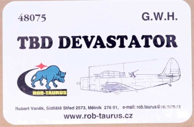 Rob Taurus 48075 Vacu Canopy TBD Devastator (G.W.H.) 1/48