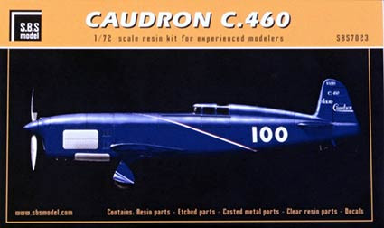 SBS model M7023 Caudron C.460 1935-1936 (2x camo, resin kit) 1/72