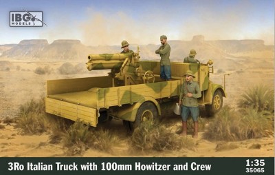 IBG Models 35065 3Ro Italian Truck w/ 100mm Howitzer &amp; Crew 1/35
