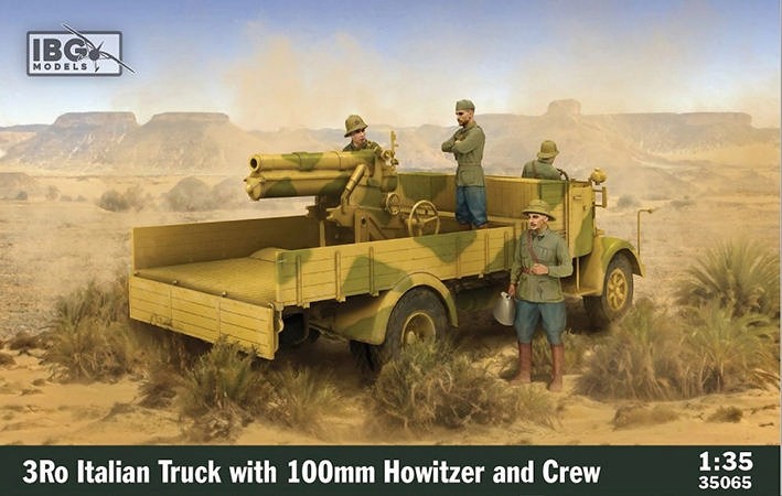 IBG Models 35065 3Ro Italian Truck w/ 100mm Howitzer & Crew 1/35