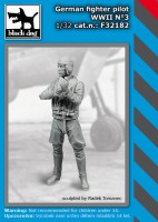 Black Dog F32182 German fighter pilot WWII NВ°3 1/32