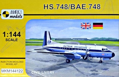 Mark 1 Models MKM-144122 HS.748/BAE.748 'Civil Livery' 1/144