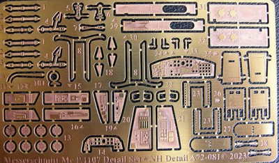 NH Detail NHA72-081 Messerschmitt Me P.1107 Detail Set 1/72