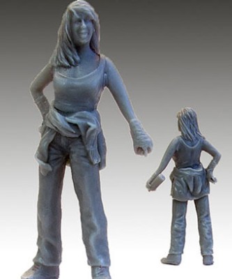 Girls G-35026 Graffiti Painter (Девушка + лестница) 1:35