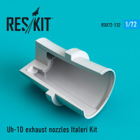 Reskit RSU72-0132 Uh-1D exhaust nozzles Italeri Kit 1/72