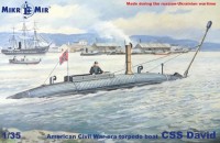MikroMir 35-026 CSS David American Civil War-era torpedo boat. 1/35