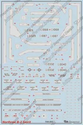 Begemot Decals 144-002 Нортроп В-2А 1/144
