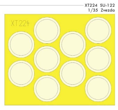 Eduard XT224 Mask 1/35 SU-122 (ZVE)