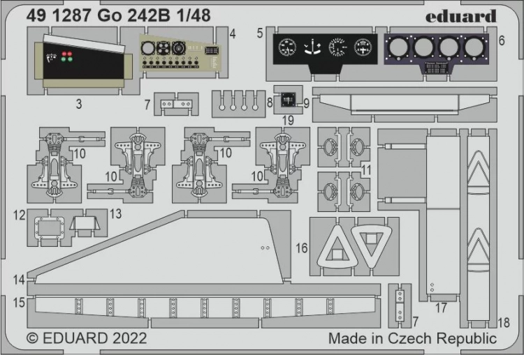 Eduard 491287 SET Go 242B (ICM) 1/48