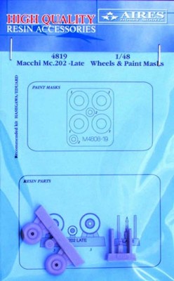 Aires 4819 Macchi Mc.202 late wheels&amp;paint masks (HAS) 1/48