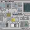 Eduard 32754 1/32 Фототравление привязные ремни F-117 seatbelts