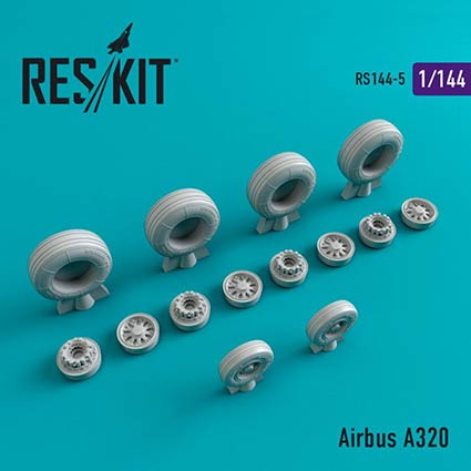 Reskit RS144-0005 Airbus A320 wheels (REV/ZVE) 1/144