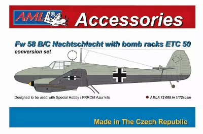 AML AMLA72085 Fw 58 B/C Nachtschlacht w/ bomb racks ETC 50 1/72