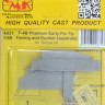 CMK 4431 F-4B Phatnom Early Fin Tip Fairing & Rudder 1/48