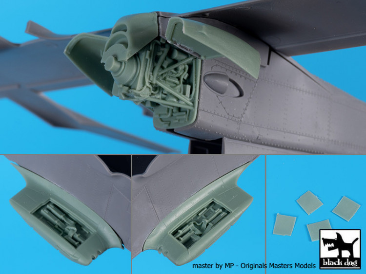 Blackdog A48158 OV-10 Bronco engine + machine guns (ICM) 1/48