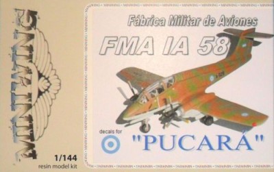 Miniwing MINI071 F.M.A. IA-58A Pucara 1/144
