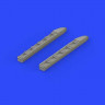 Eduard 648316 Ki-61-Id exhaust stacks 1/48
