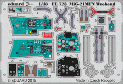 Eduard FE723 MiG-21MFN Weekend 1/48