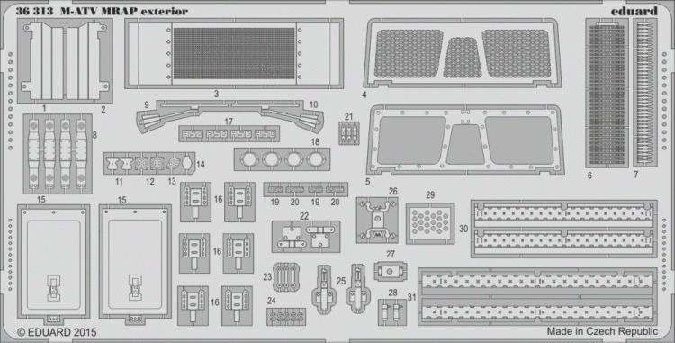 Eduard 36313 M-ATV MRAP exterior 1/35