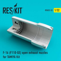 Reskit RSU32-0033 F-16 (F110-GE) open exhaust nozzles (TAM) 1/32
