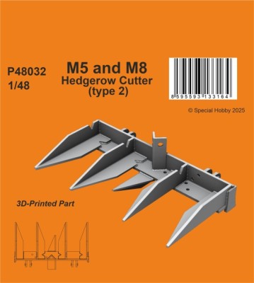 CMK P48032 M5 and M8 Hedgerow Cutter - type 2 (TAM) 1/48